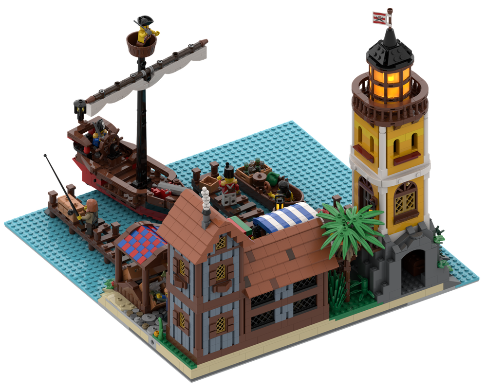 moc-152423 harbor pirates world #3 2155 pcs 5