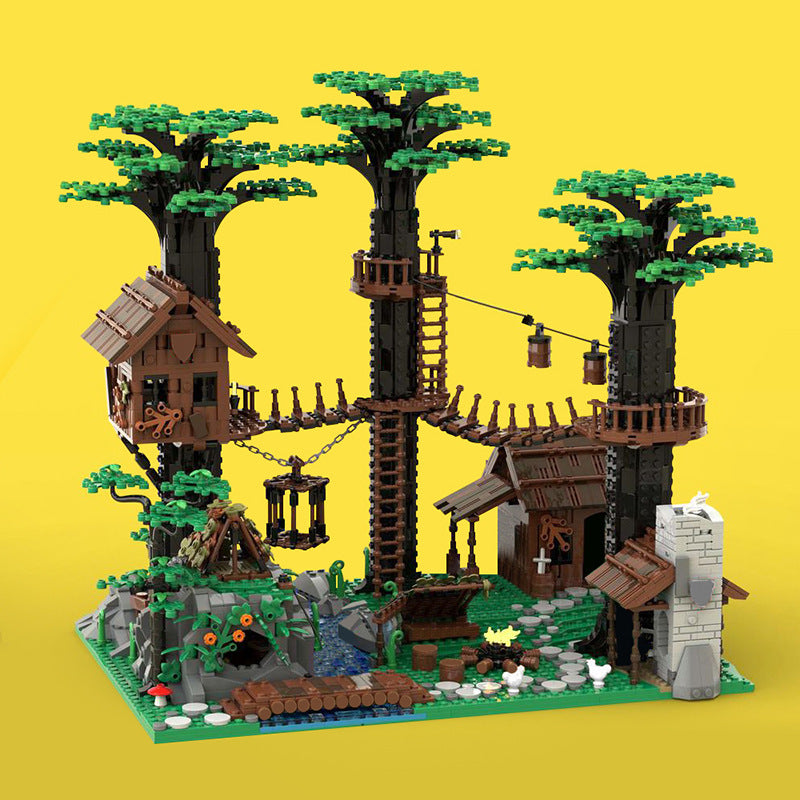 moc-153885 forestmen's headquarters inspired by robin hood - king of thieves - 1