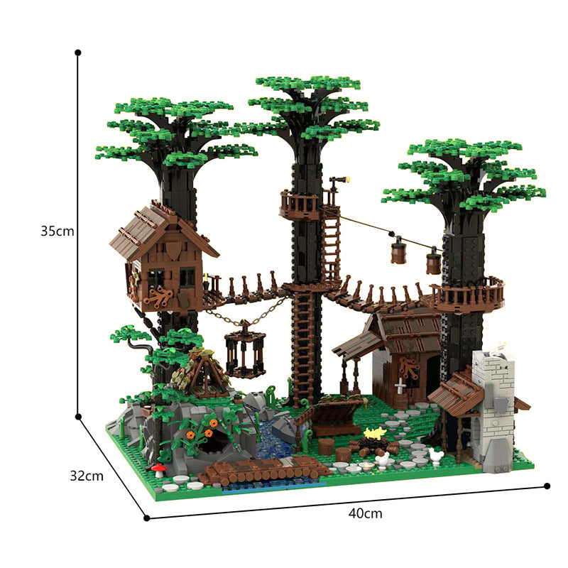 moc-153885 forestmen's headquarters inspired by robin hood - king of thieves - 3