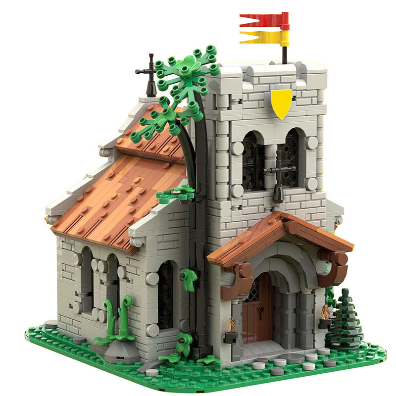 moc-153931 lion knights' church - 1457 pcs - 3