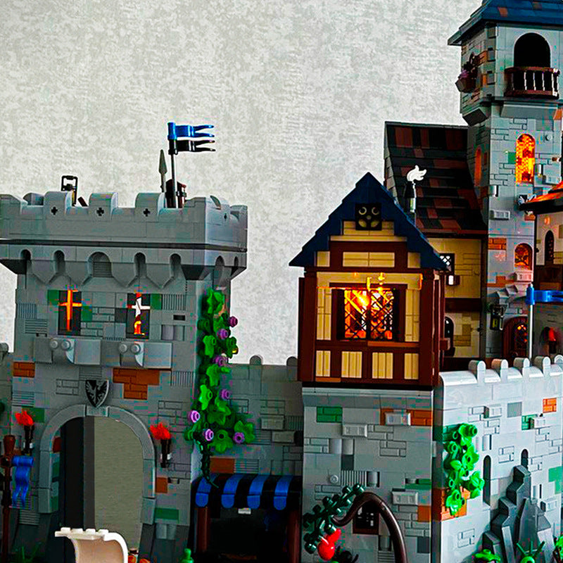 moc-154776 modular black falcon`s castle - 6565 pcs - 2