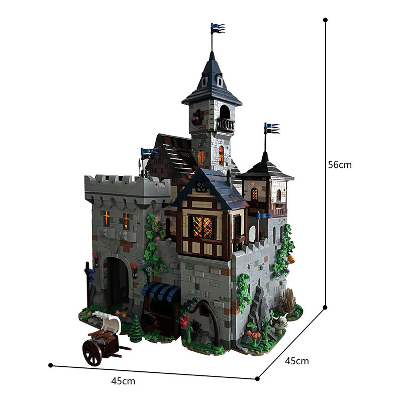 moc-154776 modular black falcon`s castle - 6565 pcs - 4