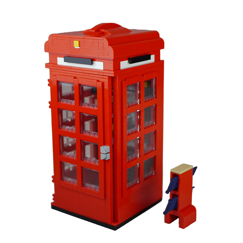 moc-155550 london red telephone box alternate - 1235 pcs - 1