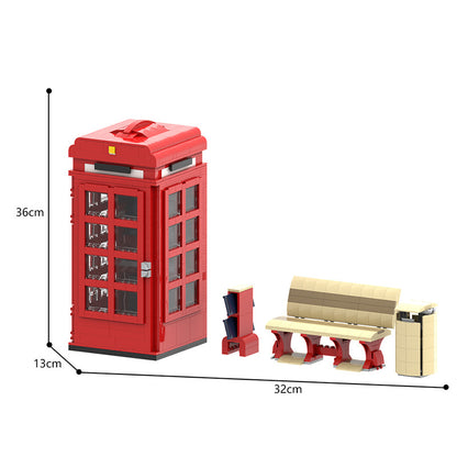 moc-155550 london red telephone box alternate - 1235 pcs - 4