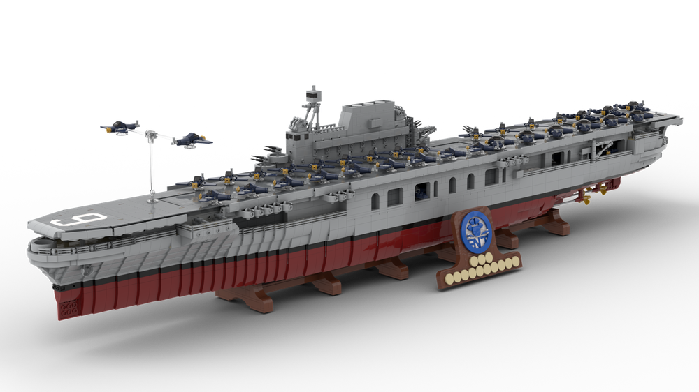 moc-15594 uss enterprise (cv 6)   aircraft carrier - 9804 pcs - 1