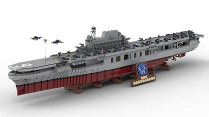 moc-15594 uss enterprise (cv 6)   aircraft carrier - 9804 pcs - 1