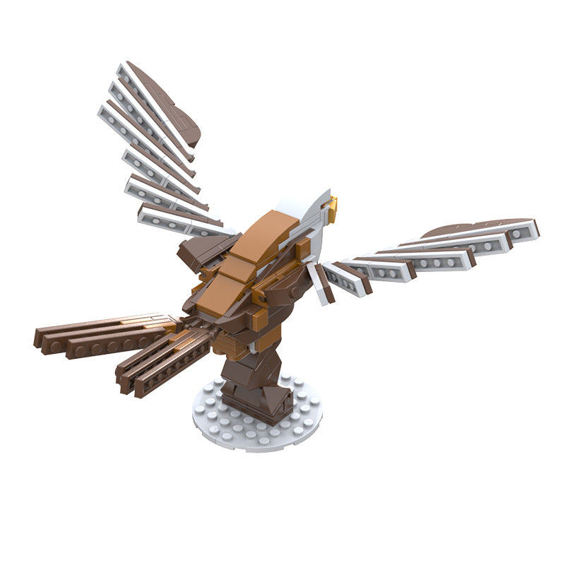 moc-158497 bald eagle - animal block set - 188 pcs - 3