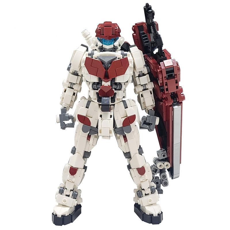 moc-159052 mech red robot - 1075 pcs - 1