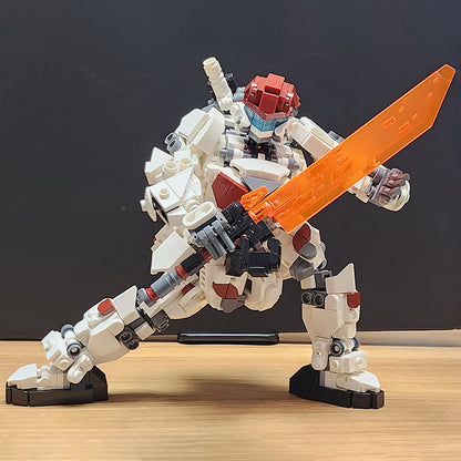 moc-159052 mech red robot - 1075 pcs - 5