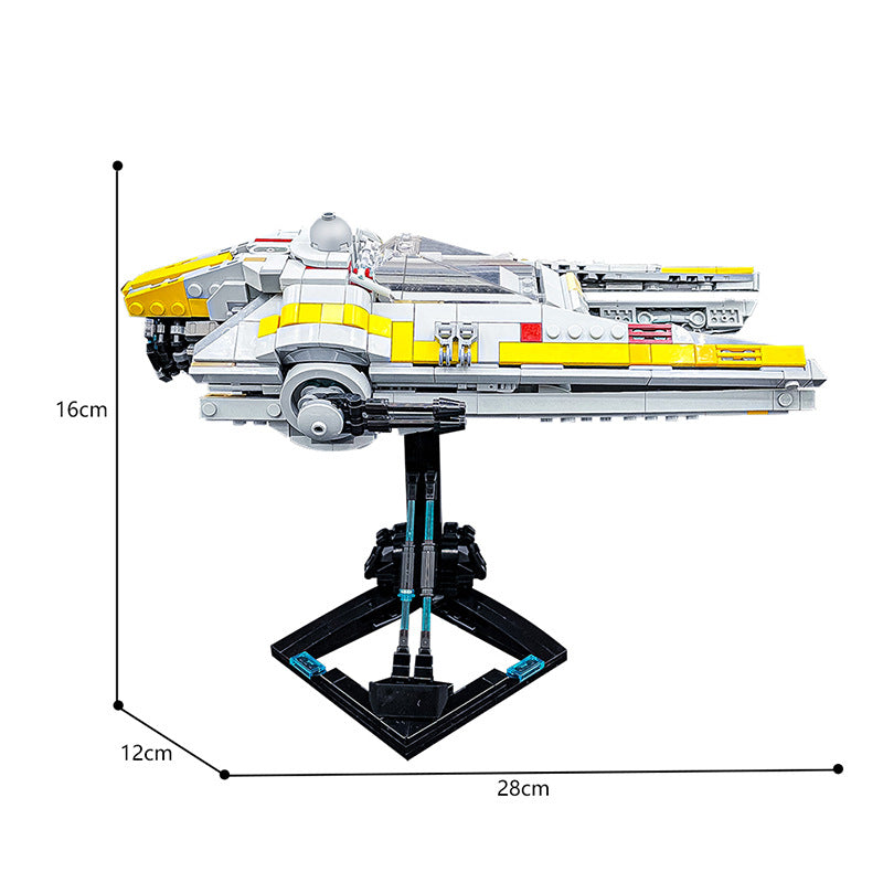 moc-161019 m52x u wing starfighter from star wars - 1050 pcs - 4