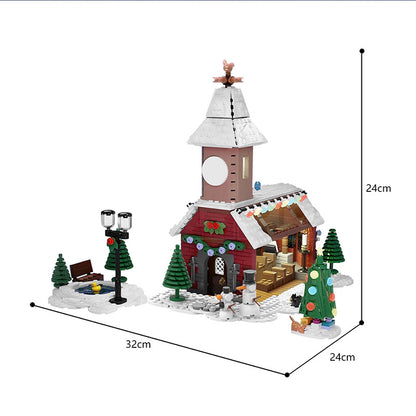 moc-167612 winter village chapel - 1409 pcs - 5