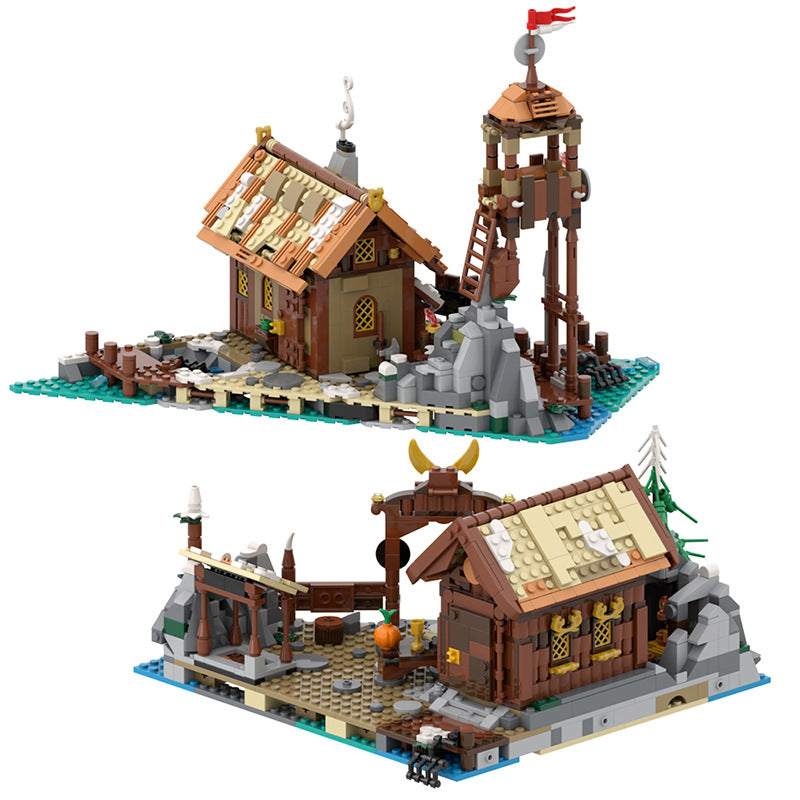 moc-168126 viking village blocks - 1907 pcs - 1