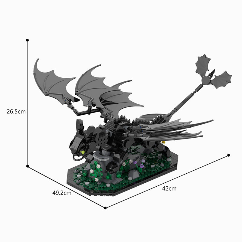 moc-176571 toothless from how to train your dragon - 708 pcs - 5