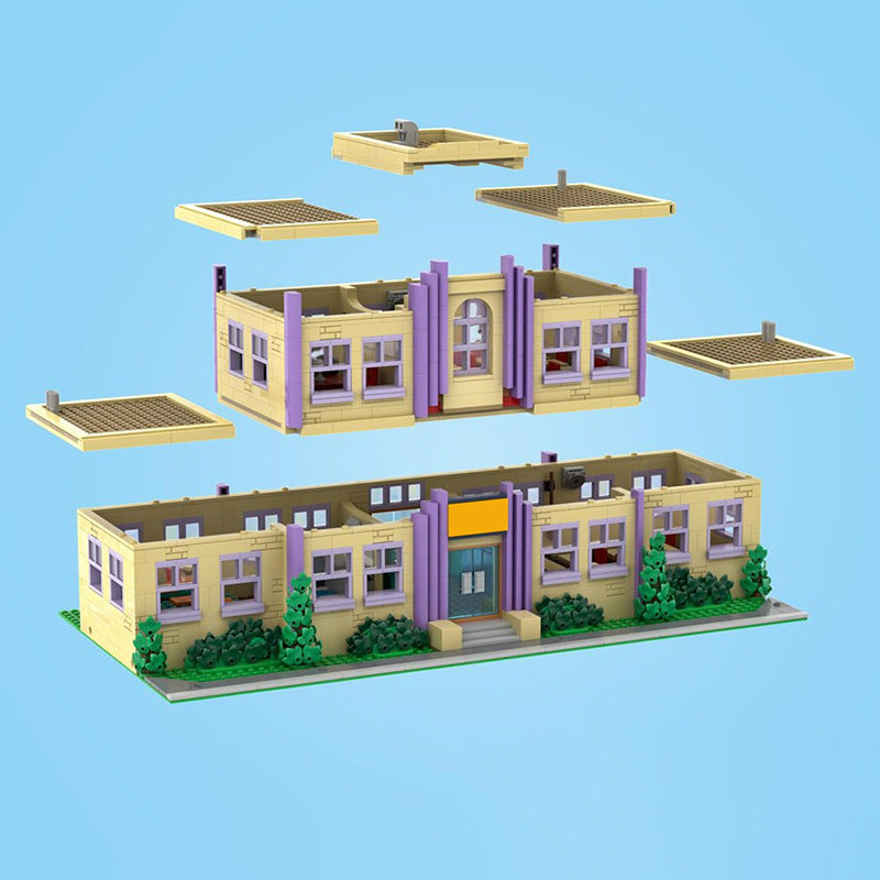 moc-177723 modular springfield elementary school - 2733 pcs - 3