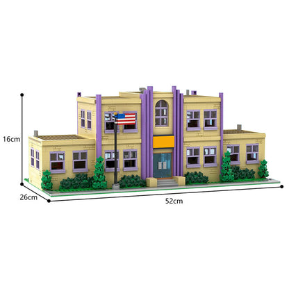 moc-177723 modular springfield elementary school - 2733 pcs - 4