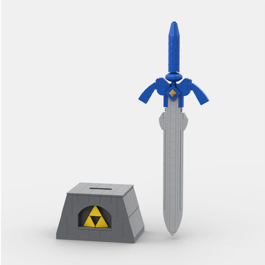 moc-18062 zelda moc: the master sword - 244 pcs