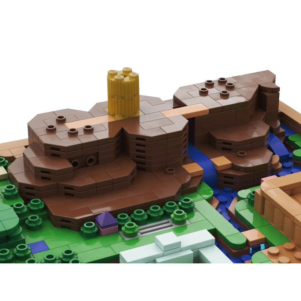 moc-183242 light world overworld map building set - zelda - 2