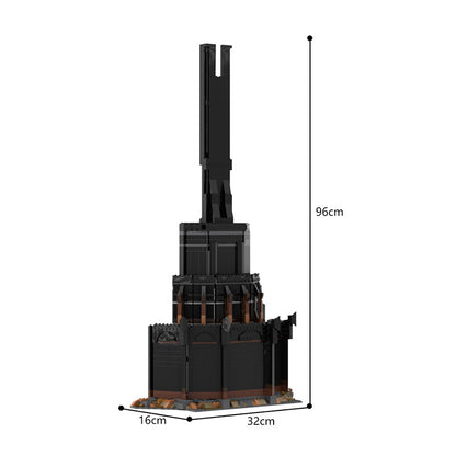 moc-185421 barad dur enclosure   compatible with set 10333 - 1196 pcs - 4