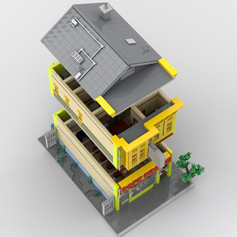 moc-186048 street view bob's burgers house 4699 pcs - 3