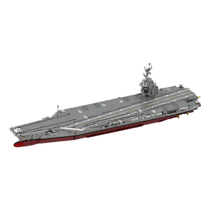 moc-192566 cvn-78 gerald R. ford | aircraft carrier - 1:300 scale - 5958 pcs - 1