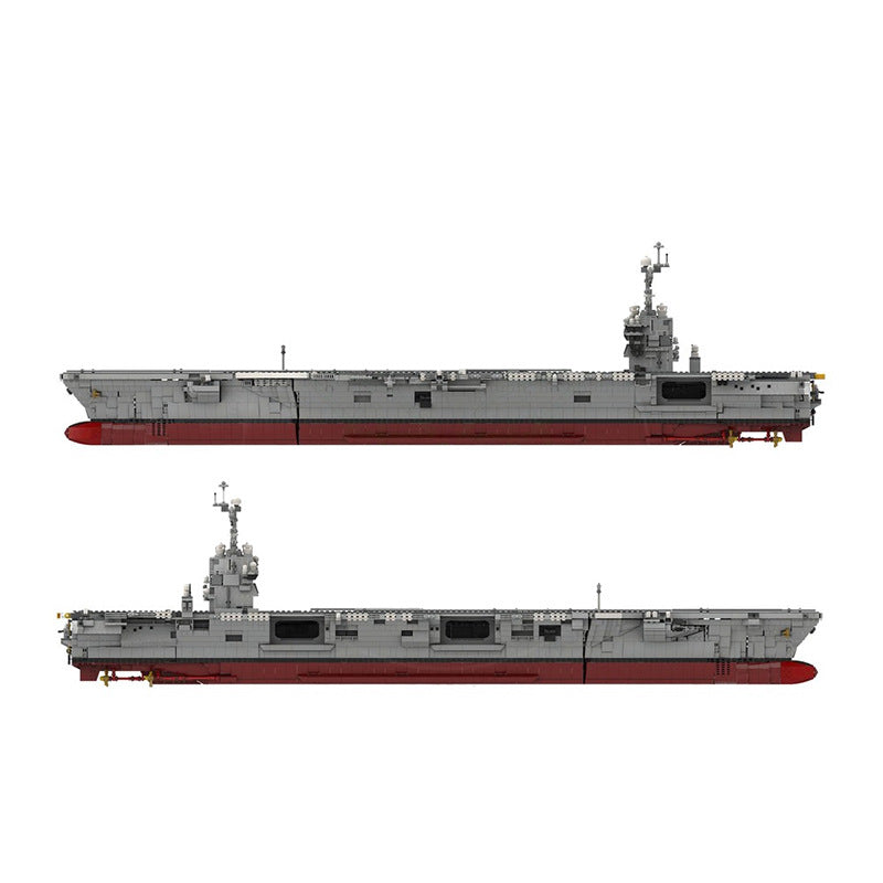 moc-192566 cvn-78 gerald R. ford | aircraft carrier - 1:300 scale - 5958 pcs - 2