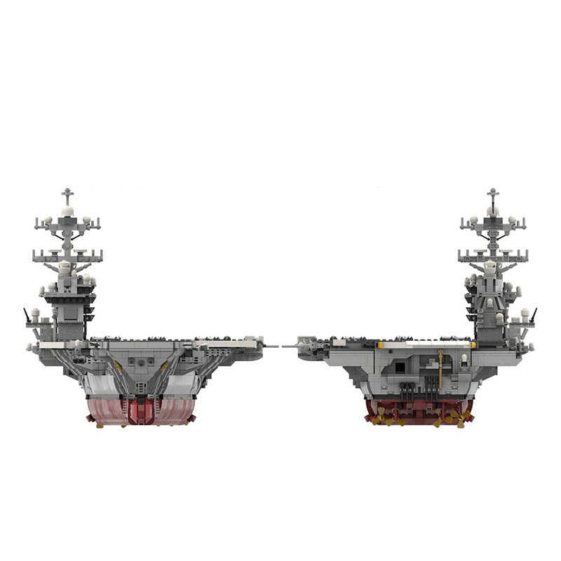 moc-192566 cvn-78 gerald R. ford | aircraft carrier - 1:300 scale - 5958 pcs - 3