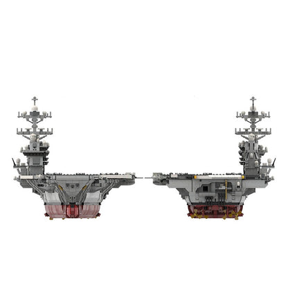 moc-192566 cvn-78 gerald R. ford | aircraft carrier - 1:300 scale - 5958 pcs - 3