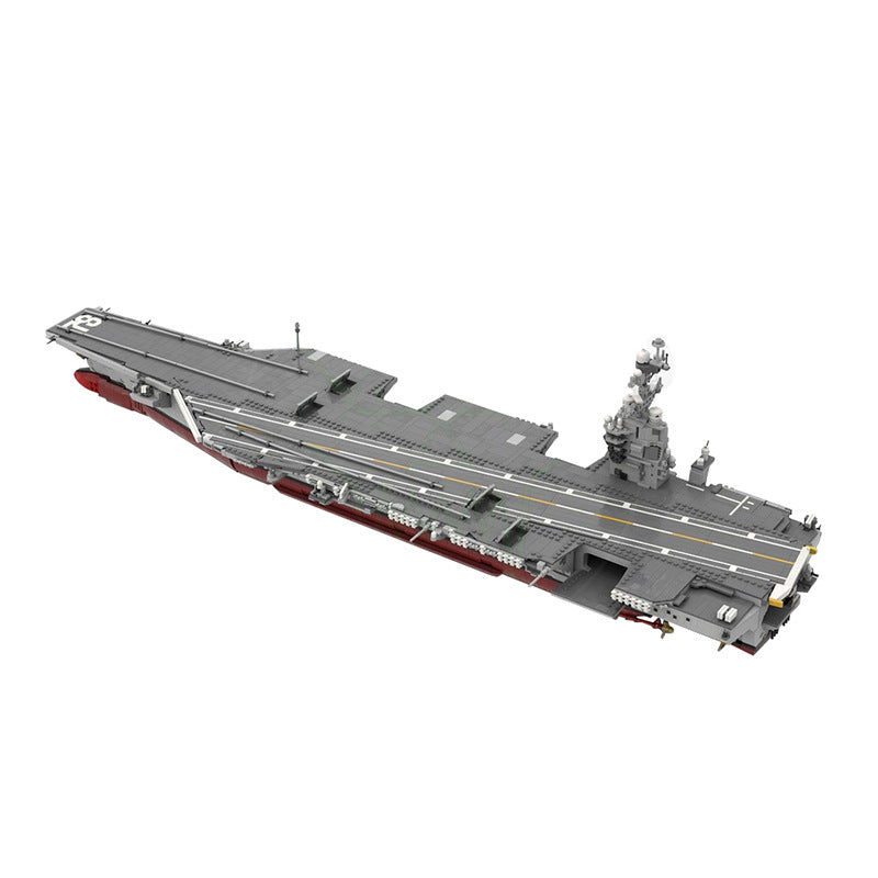 moc-192566 cvn-78 gerald R. ford | aircraft carrier - 1:300 scale - 5958 pcs - 4