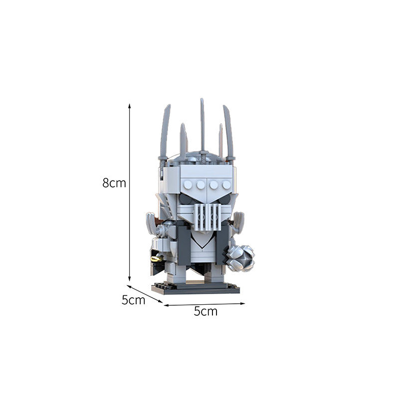 moc-19780 sauron brickheadz from the lord of the rings - 177 pcs - 2