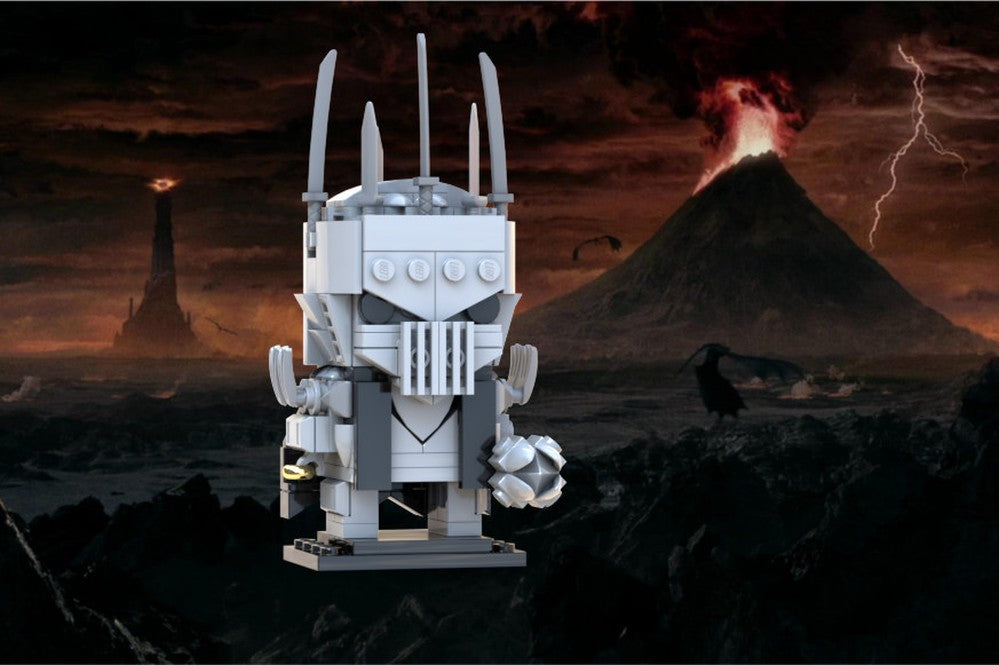 moc-19780 sauron brickheadz from the lord of the rings - 177 pcs -1