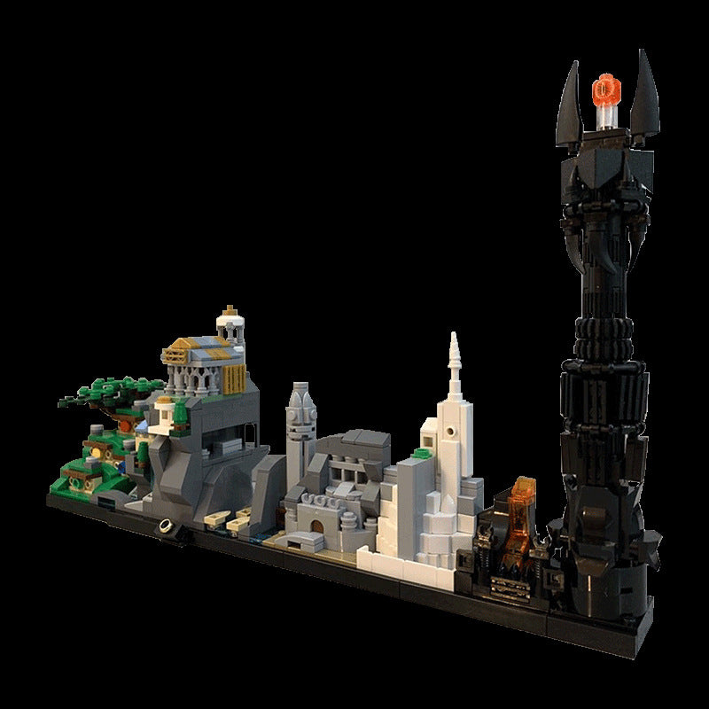 moc-20513 the l0rd of the rings skyline architecture (lotr) - 728 pcs - 1