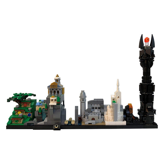 moc-20513 the l0rd of the rings skyline architecture (lotr) - 728 pcs - 3