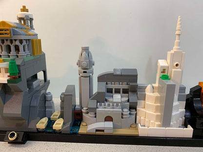 moc-20513 the l0rd of the rings skyline architecture (lotr) - 728 pcs - 6