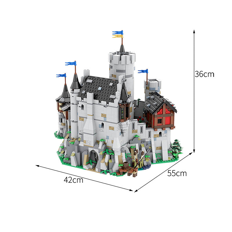 moc-24877 medieval lowenstein castle building blocks - 3609 pcs - 1