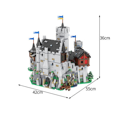 moc-24877 medieval lowenstein castle building blocks - 3609 pcs - 1