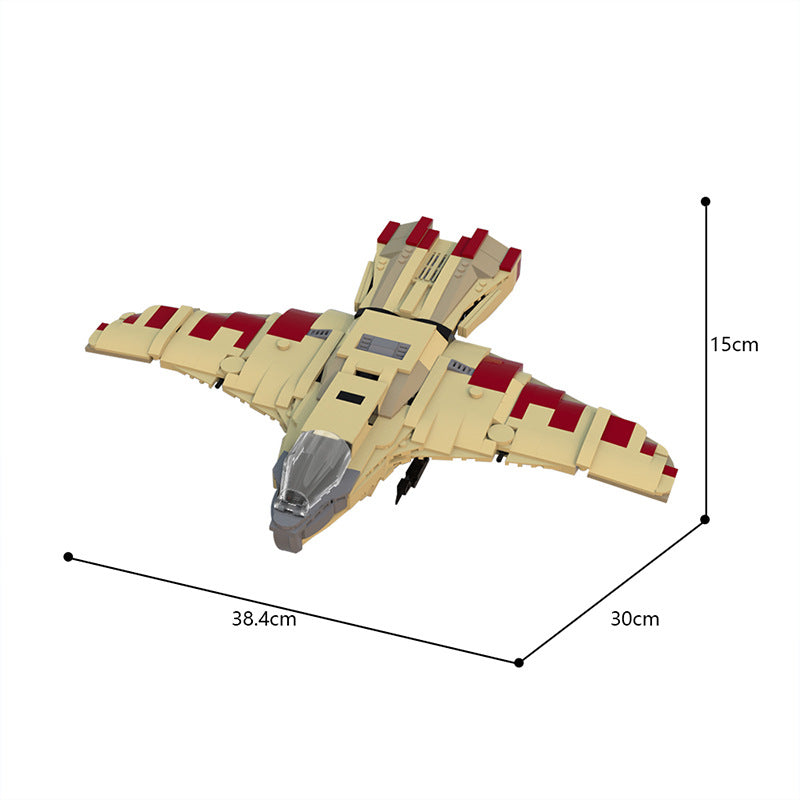 moc-25334 buck rogers hawk fighter (warhawk) - 586 pcs - 4