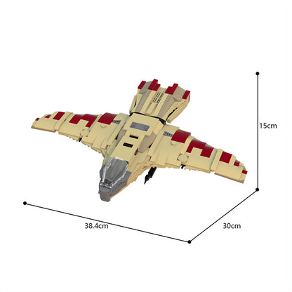 moc-25334 buck rogers hawk fighter (warhawk) - 586 pcs - 4