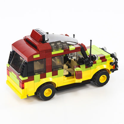 moc-25912 jurassic park tour vehicle - ford explorer -310 pcs - 5