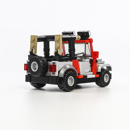 moc-25926 jurassic park staff jeep wrangler with safety bars - 3