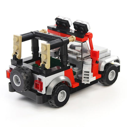 moc-25926 jurassic park staff jeep wrangler with safety bars - 4