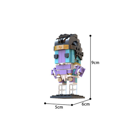 moc-26896  jotaro & star platinum brickheadz (jojo's bizarre adventure) - 3