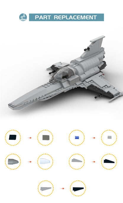 MOC-28656 Viper Mark 7 - Galactica Colonial fleet's starfighter - 2