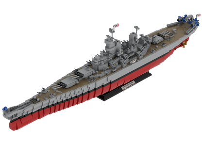 moc-31764 Iowa class battleship uss missouri (bb 63) - 3323 pcs - 6