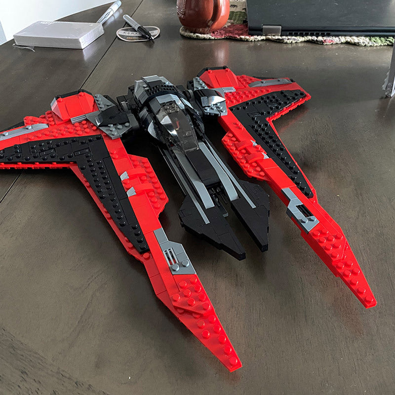 moc-32053 darth maul's gauntlet fighter from star wars - 735 pcs - 2