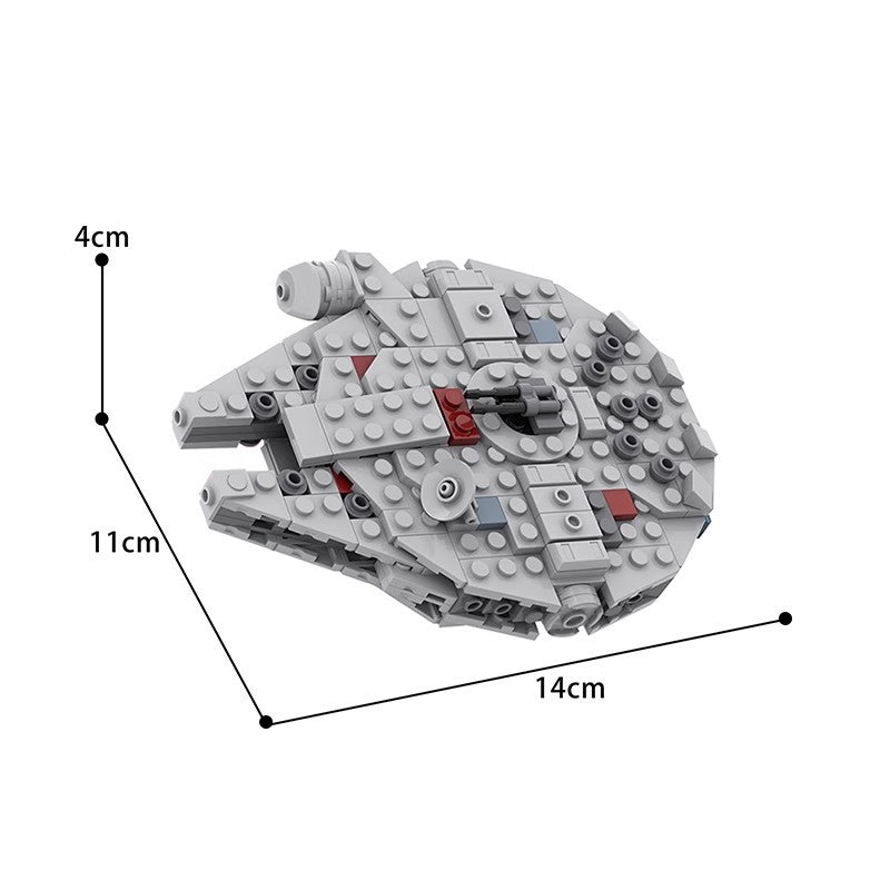 moc-32621 micro millennium falcon  386 pcs - 2