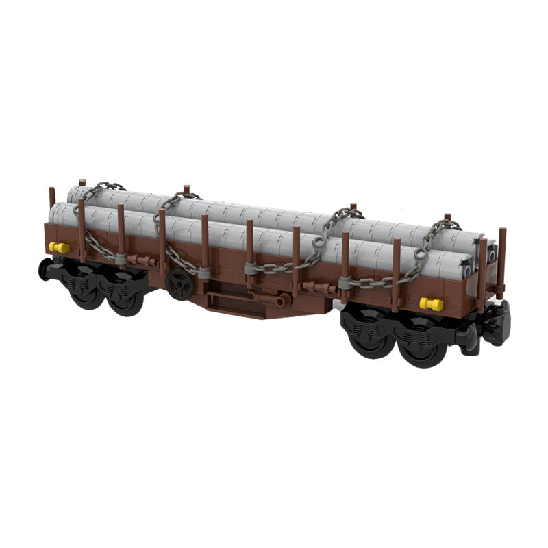 moc-35132 flatbed wagon used by the db (german railway) - 248 pcs - 1