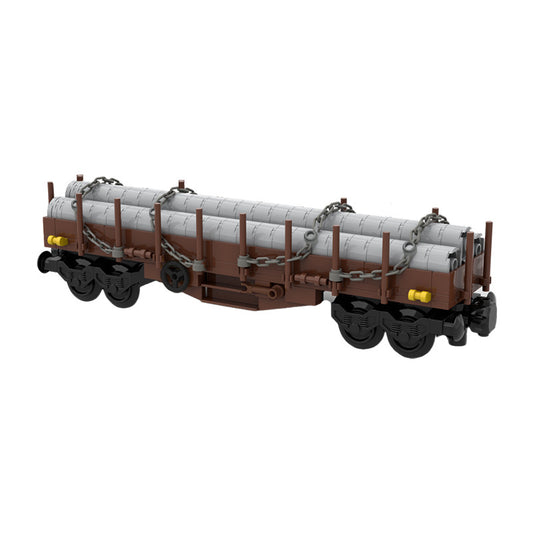 moc-35132 flatbed wagon used by the db (german railway) - 248 pcs - 1