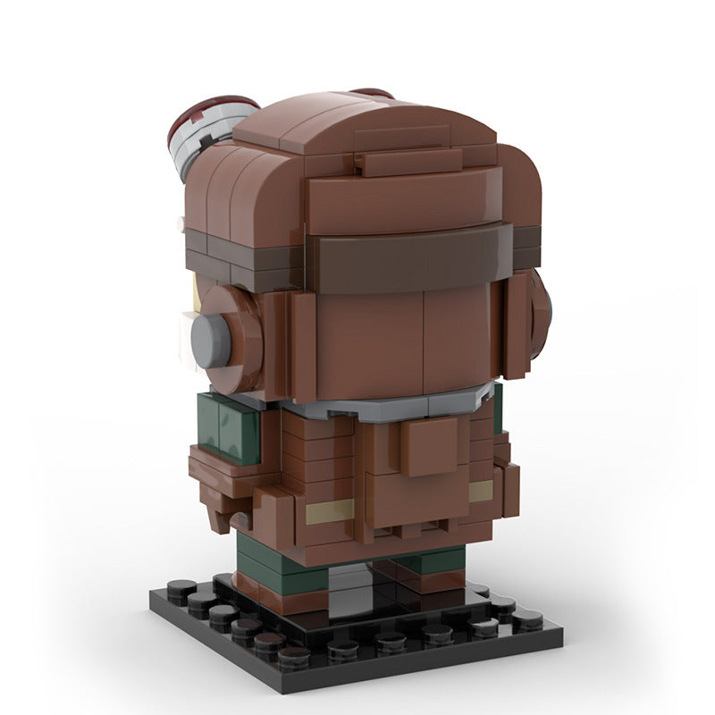 moc-35498 star wars kuiil brickheadz - the mandalorian - 176 pcs - 1