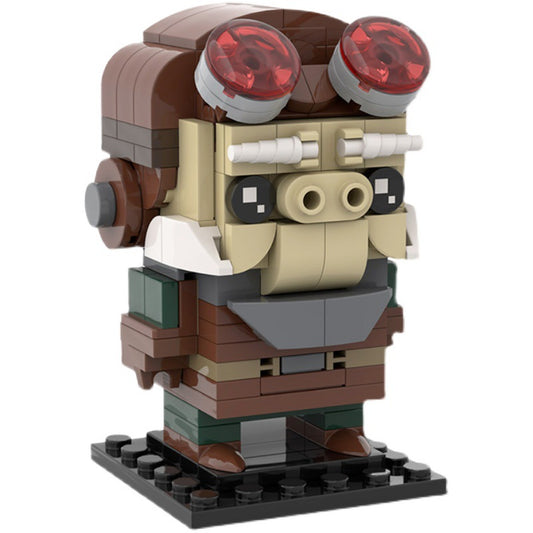 moc-35498 star wars kuiil brickheadz - the mandalorian - 176 pcs - 2