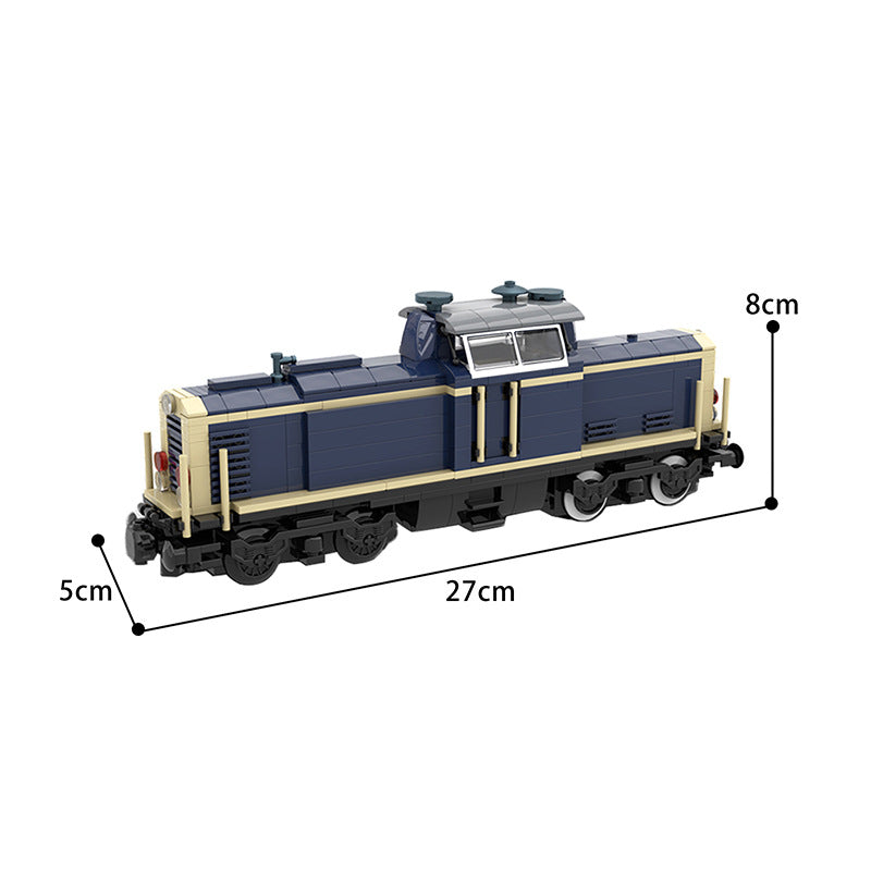 moc-35655 v100 german cargo locomotive - 534 pcs - 1